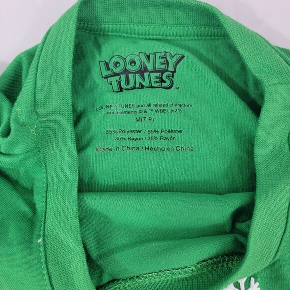 Looney Tunes Bugs Bunny Christmas Print Snowflakes Graphic T-Shirt - Picture 6 of 13